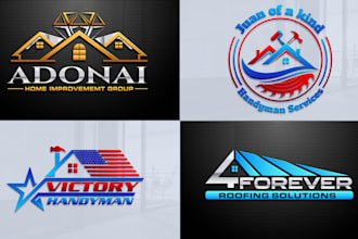 make outstanding roofing, handyman, home repair, remodeling logo