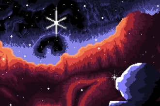 make you stylish pixel art backgrounds for games and twitch