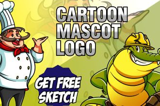 make unique cartoon logo for your business