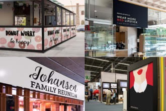 put banners on city billboards, poster mockups