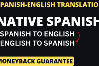 translate perfectly spanish to english and english to spanish translation