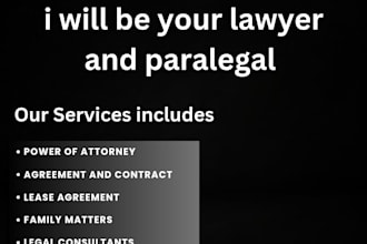 be your lawyer and paralegal