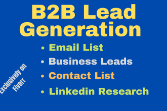 do targeted b2b lead generation, business leads, email list building