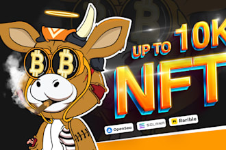 do unique nft art collection with 1k, 5k, 10k generation