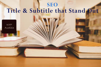 write your SEO title and subtitle for your book