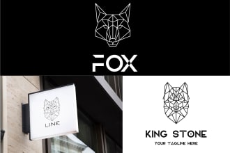 design unique geometric or polygonal logo within 6 hours