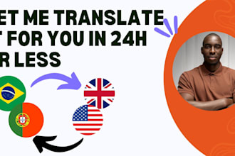 translate anything from english to portuguese manually