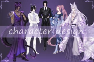 design or draw your original character in anime style