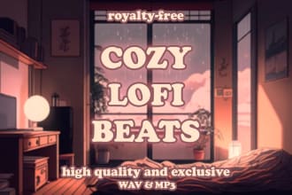 make a custom lofi beat for your commercial projects