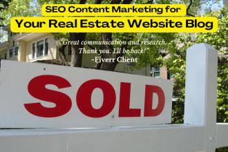 write SEO content for your real estate blog or website