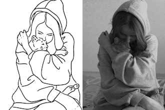 Top 5!  minimalistic design for tattoo by photo