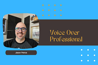 record your voice over in a warm and upbeat tone