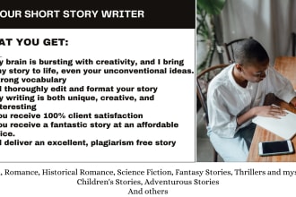 write memorable and engaging children short stories for you