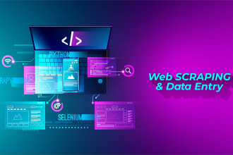 do web scraping and data extraction in python