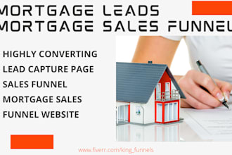 design mortgage website, mortgage calculator mortgage sales funnel website
