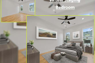 do virtual staging, virtual furniture in quick turnaround