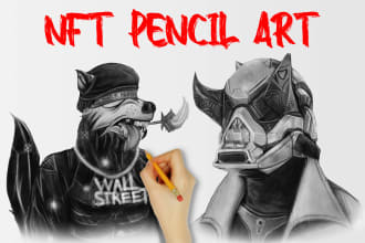 create a unique nfts , pencil nft