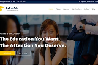 create best learning education platform and university theme