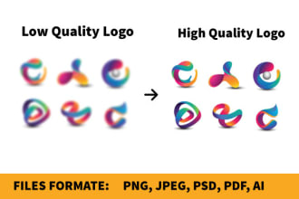 do vector tracing, fix, redesign, update modify your logo