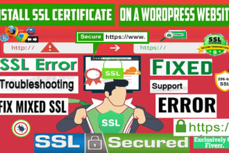 fix install SSL certificate configure http to https on wordpress site