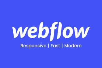 develop webflow landing pages with fully responsive