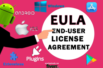 draft eula for your mobile application and software