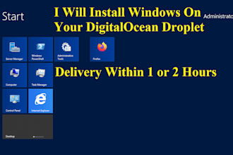 install windows on digitalocean droplet