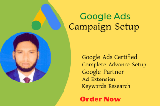 setup, manage or optimize your google ads PPC campaign