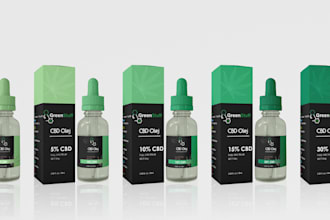 design modern, minimal packaging and label