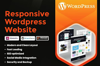 create a professional business, lms, or ecommerce website using wordpress or wix