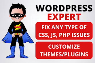 fix wordpress issues and provide wordpress bug fix, woocommerce fix