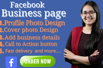 do facebook business page creation, fan page creation, cover photo design