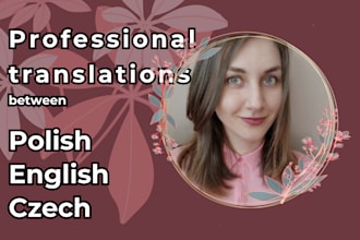 translate polish, english and czech files in any combination