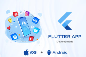 develop ios and android app using flutter