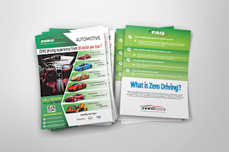 design a business flyer brochure or restaurant menu card
