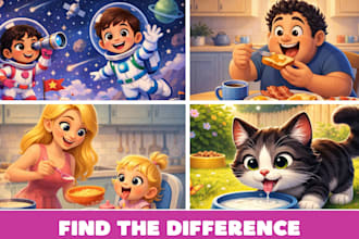 create custom spot the difference puzzles for mobile games and youtube