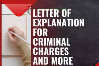 make county charges explanation letter for job application employer