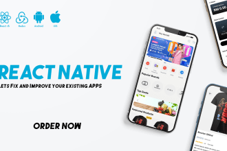 fix or improve your react native mobile app