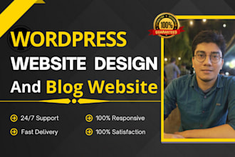 design wordpress website and create blog website
