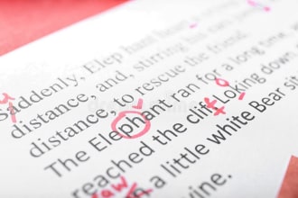 proofread, rewrite, cleanup and edit transcripts