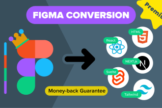 convert figma to react and figma to svelte, HTML, tailwindcss