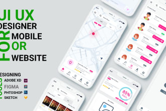 do mobile and web app UI UX design and develop
