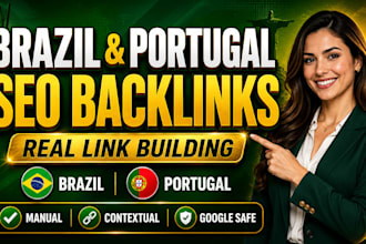 create manual dofollow brazil portugal SEO backlinks with real link building