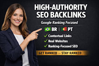 build manual high authority SEO link building for brazil and portugal backlinks