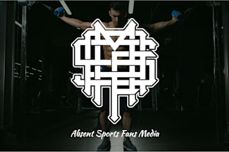design monogram gym and fitness logo
