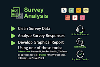 analyze survey data and create report