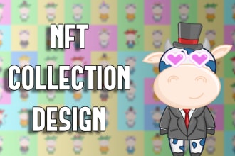 design nft collection traits and base character