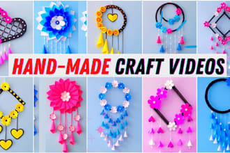 make handmade DIY paper craft youtube videos