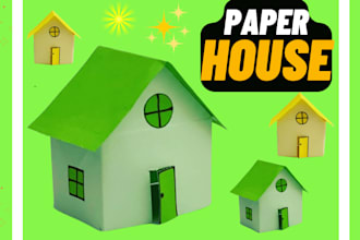 make kids paper craft video for youtube channel