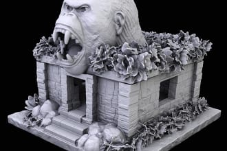 sculpt any type of 3d design for 3d printing